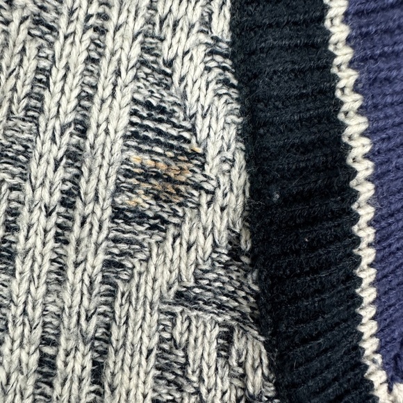 Vintage Ash Creek Trading Sweater Mens XL V-neck Multicolor Grandpa Knit Style - Picture 4 of 5